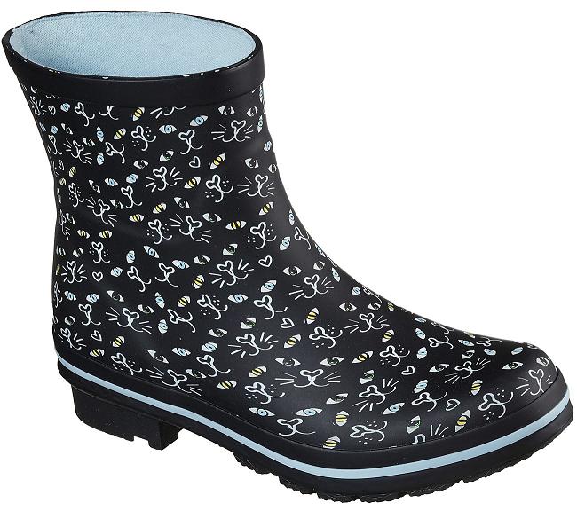 Botas Impermeables Skechers Mujer - Rain Check Negro ZMCWT2910